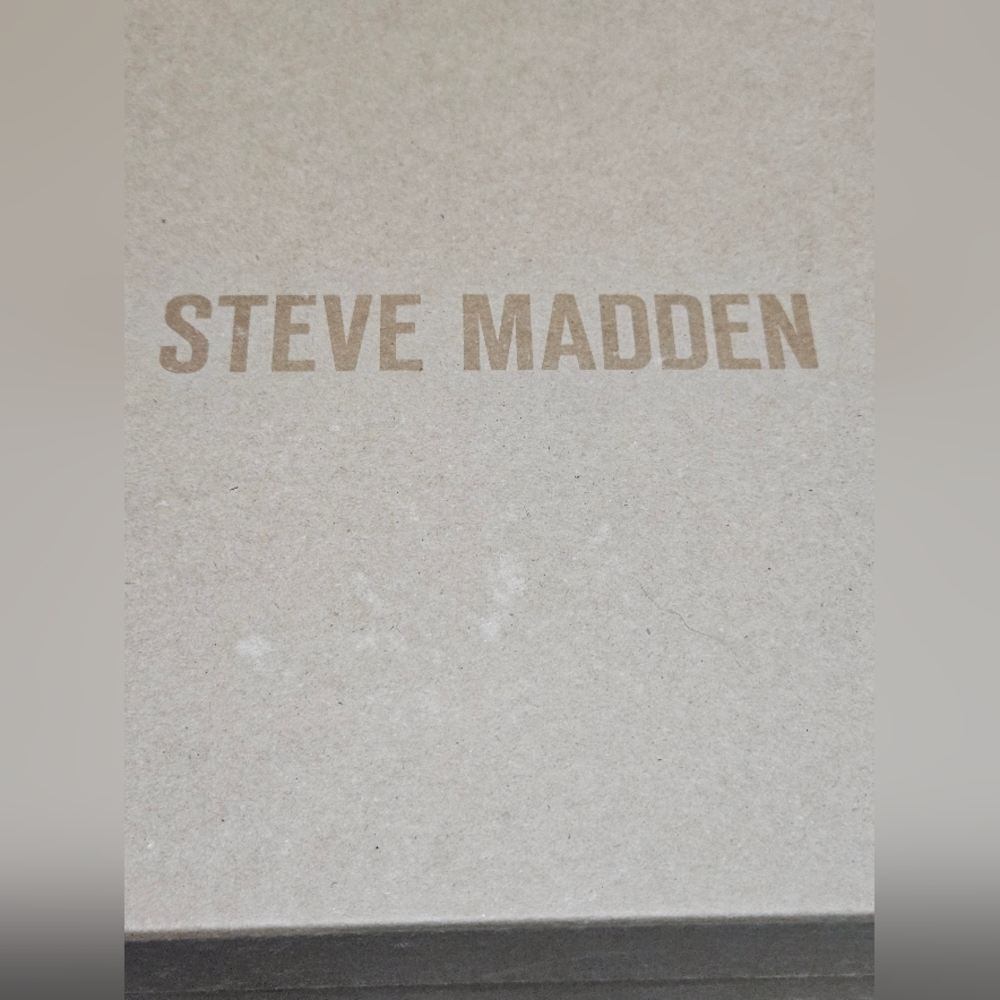 NWB Steve Madden Sadie black leather open toe Size 41 - Picture 10 of 12
